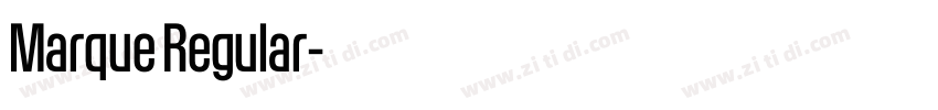 Marque Regular字体转换